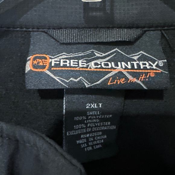 Free Country Cubic Dobby Softshell Jacket 2XLT - Picture 2 of 4